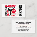Suche nach selbstverteidigung visitenkarten Karate