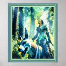 Suche nach mystischer wald poster Blau