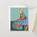 Suche nach katze und goldfisch postkarten Kätzchen