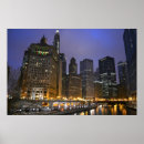 Suche nach chicago fluss poster Wolkenkratzer