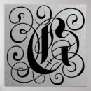 Suche nach buchstabe g poster Monogramm