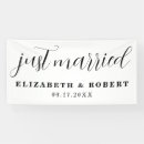 Suche nach just married hochzeitsbanner Modern
