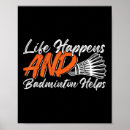 Suche nach birdie poster Badmintonspieler