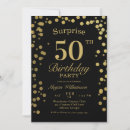 Suche nach surprise 50th birthday party einladungen Modern