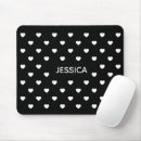 Suche nach weiße herzen mousepads Schwarz