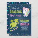 Suche nach drachen einladungen Einhorn