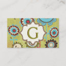 Suche nach retro blumen visitenkarten Abstrakt