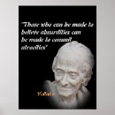 Suche nach voltaire zitate poster Philosophie