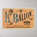 Suche nach vintager heißluftballon poster Antik