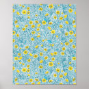 Suche nach blau und weiß poster Wildblumen
