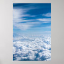 Suche nach blauer himmel und weiße wolken poster Flugzeug