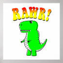 Suche nach rawr dinosaurier poster Cartoon