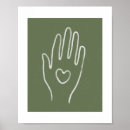 Suche nach herz hand poster Minimal
