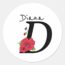 Suche nach monogramm d aufkleber Blume