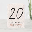 Suche nach 20 geburtstag karten Für sie