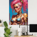 Suche nach rosa haar poster Schön