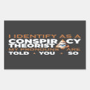 Suche nach verschwörungstheorien aufkleber Verschwörungstheoretiker