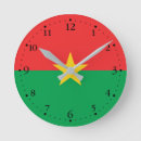 Suche nach patriotische wanduhren Flagge von burkina faso
