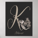 Suche nach monogramm k poster Elegant