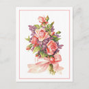 Suche nach rosa rosen postkarten Bouquet