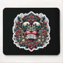 Suche nach schädel und rosen mousepads Tätowierung