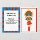 Suche nach super girl einladungen Superheld