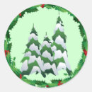 Suche nach rote beeren im schnee aufkleber Grün