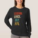 Suche nach legende seit 1975 tshirts Juli