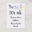 Suche nach albern visitenkarten Spaß