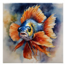 Suche nach bunte fische poster Aquarell