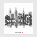 Suche nach sehenswürdigkeiten aufkleber Manhattan