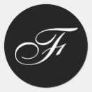 Suche nach monogramm f aufkleber Schwarz
