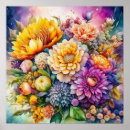 Suche nach blumen gemalt poster Blumig