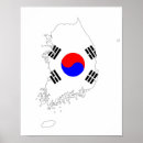 Suche nach südkorea flagge poster Land