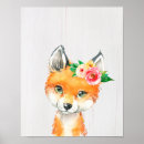 Suche nach fuchs kinderzimmer poster Aquarell