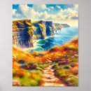 Suche nach klippen poster Irland