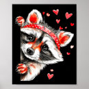 Suche nach lustiger waschbär poster Herz