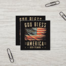 Suche nach amerika visitenkarten Gott segne amerika