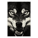 Suche nach schwarz weißer wolf poster Wölfe