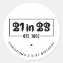 Suche nach lustiger 21 geburtstag aufkleber Einundzwanzig