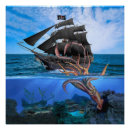 Suche nach piraten schiff poster Schatztruhe