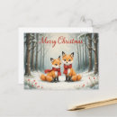 Suche nach fuchs im schnee postkarten Winter