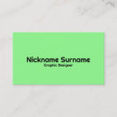 Suche nach lime green visitenkarten Schwarz