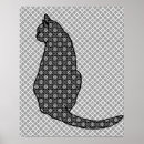 Suche nach schwarz weiße katze poster Schwarz und weiß