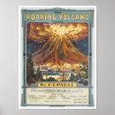 Suche nach volcano poster Vintag