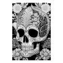 Suche nach totenkopf poster Schwarz weiß