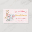 Suche nach babysitter visitenkarten Rosa