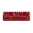 Suche nach der frohen weihnachten rücksende aufkleber Elegant