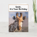 Suche nach giraffen geburtstag karten Tier