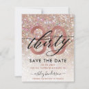 Suche nach 30 geburtstag save the date Glitzer